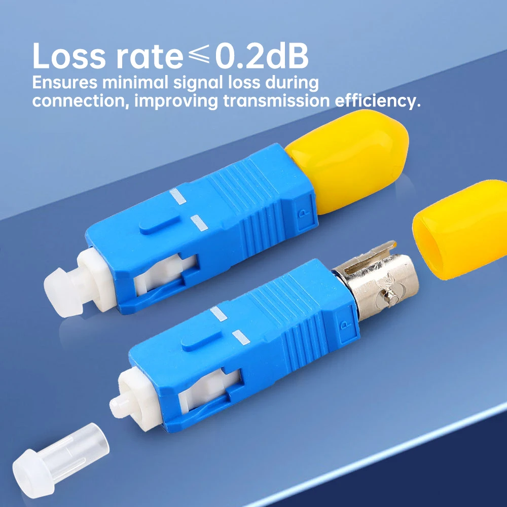 Natalink SC Male to ST Female  UPC Simplex Optical Fiber Connector for FTTH Red Light Pen OTDR Optical Power Meter Coupler