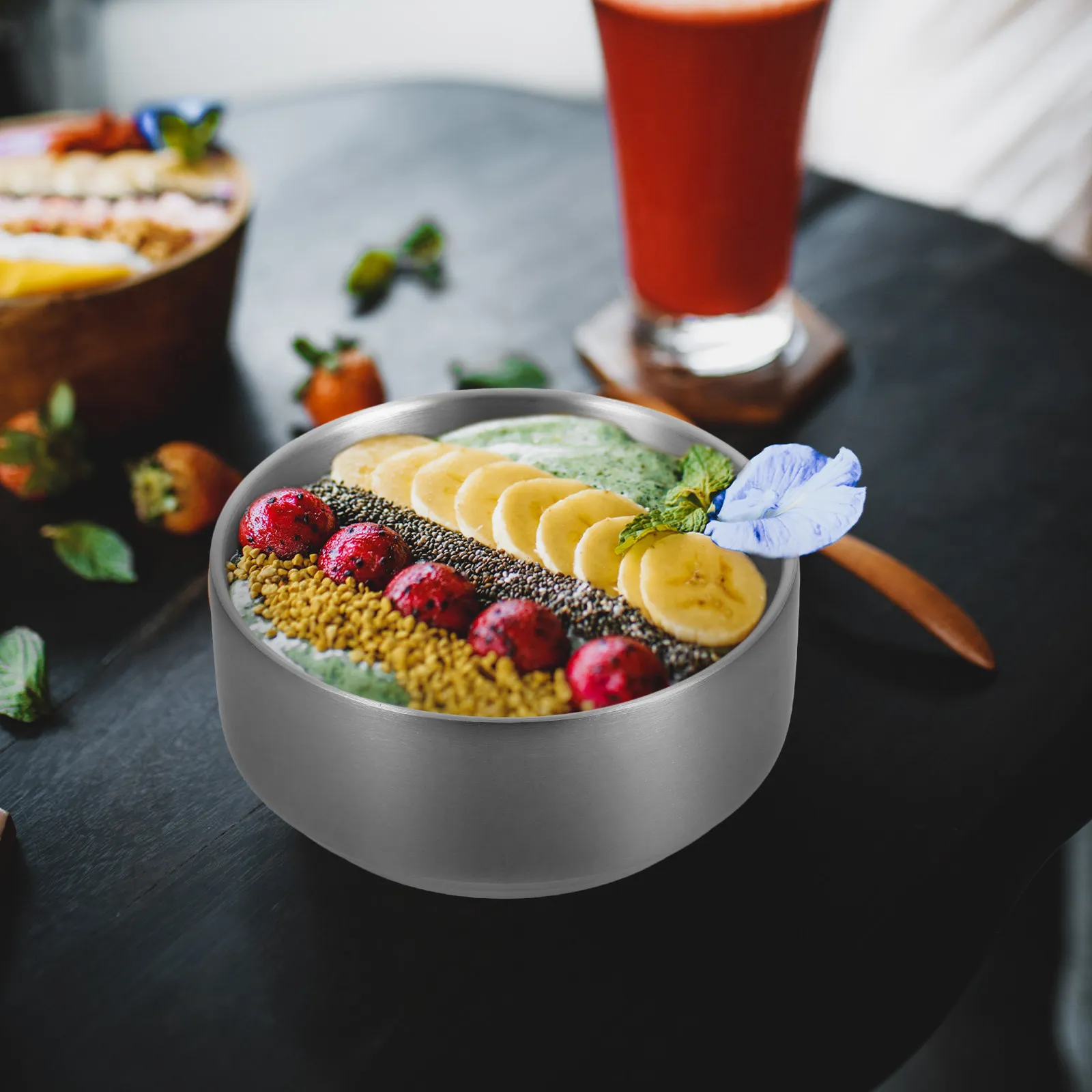 

Stainless Kids Food Bowl Heat Insulated Soup Container Thickened Durable Stainless Steel Rice Bowl Baby Food Container