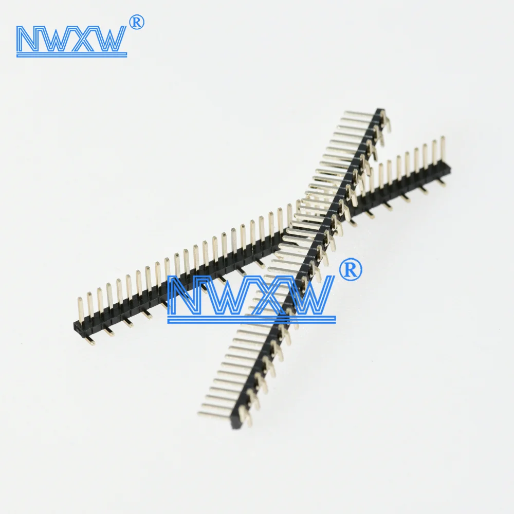 1.27mm misaligned pin arrangement 1X40P 1 * 50P single row vertical patch pin arrangement misaligned