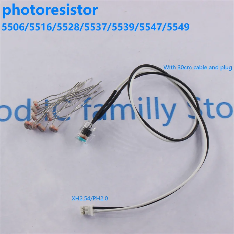 10PCS LDR Photo Light Sensitive Resistor Photoelectric Photoresistor 5528 GL5528 5537 5506 5516 5539 For Arduino DIY