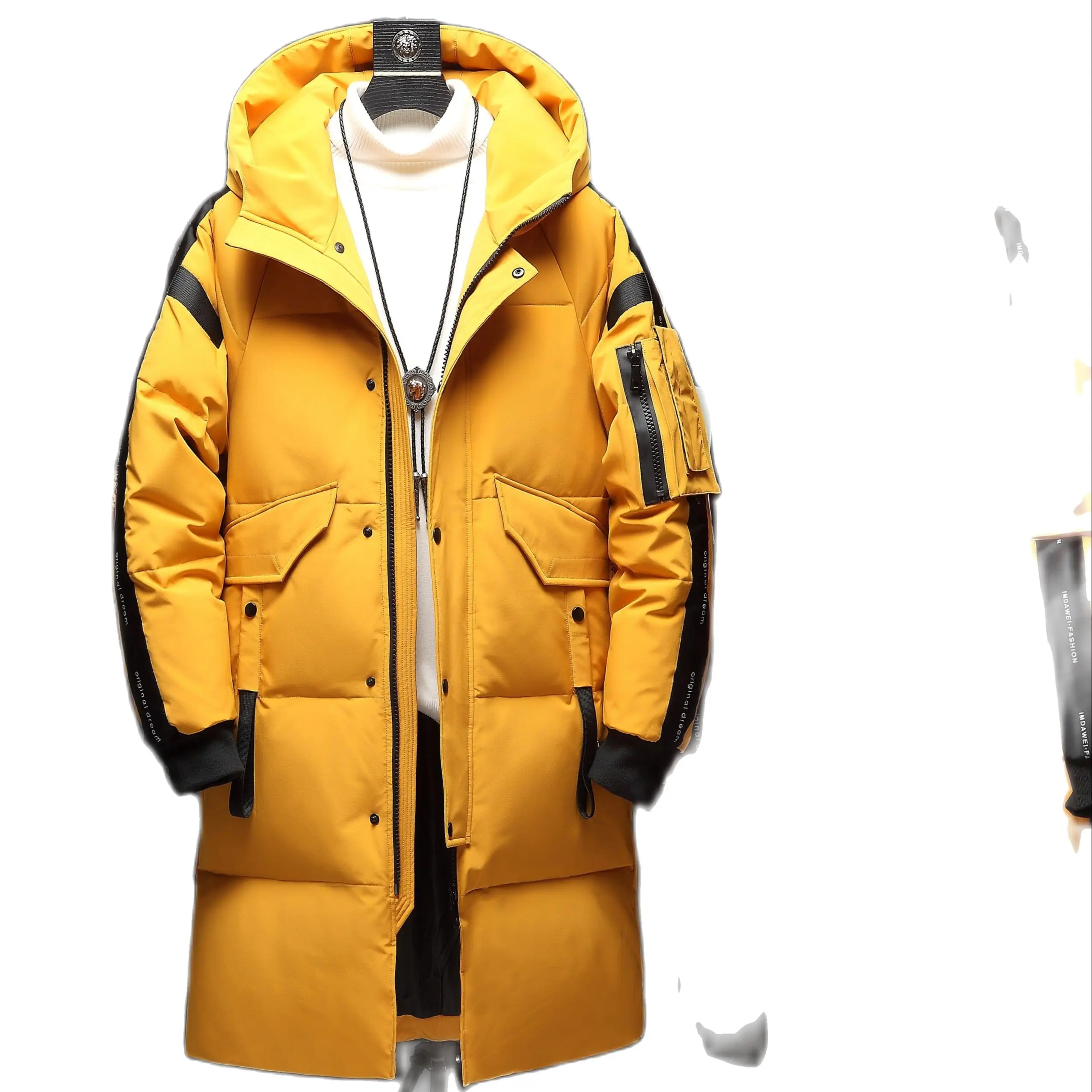 

2022 e-commerce B247 winter New Korean style hooded men's and women's same down jacket teenagers fashion 1966-P190