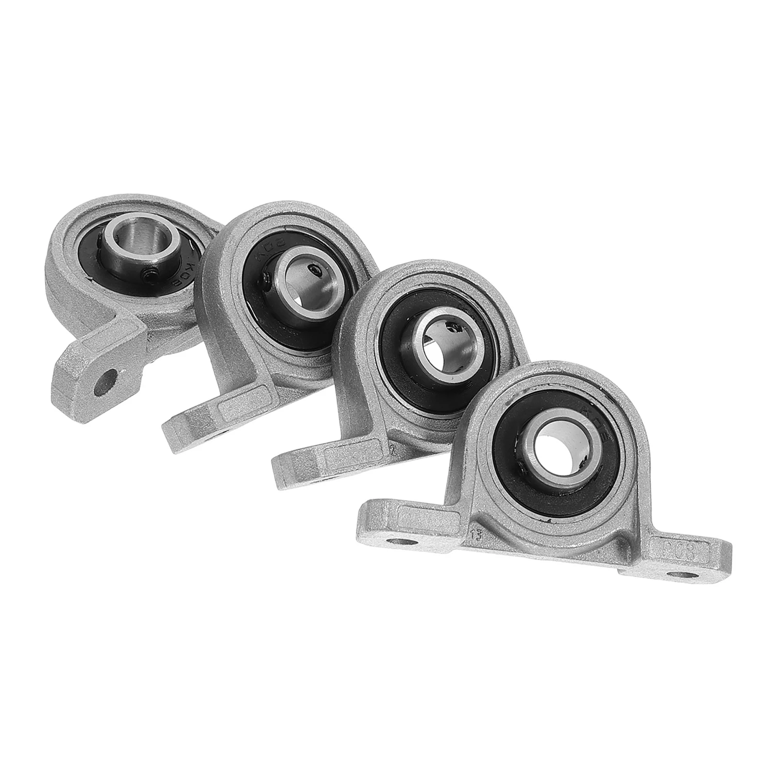4Pcs Precision Machined Zinc Alloy Pillow Block Bearings 8mm Bore for DIY and Professional Use in Various Applications