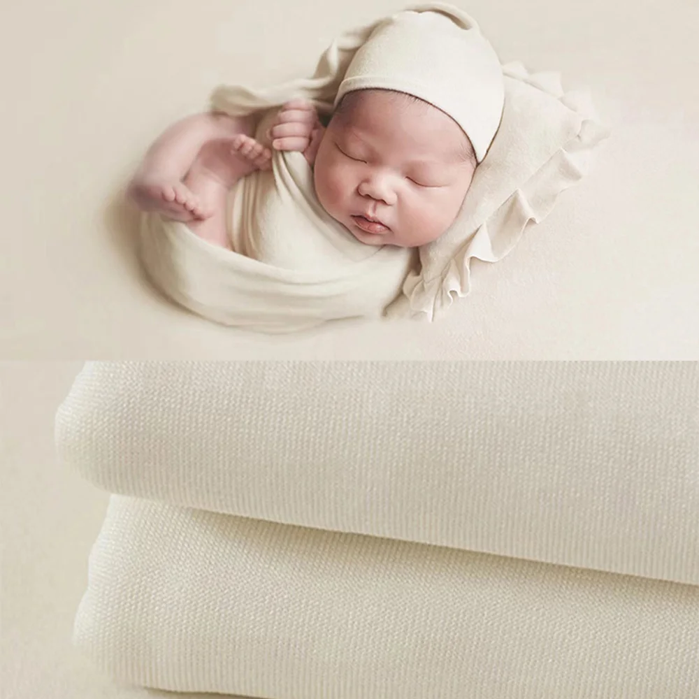 Alat Peraga Selimut Latar Belakang Fotografi Bayi Baru Lahir Lembut Pembungkus Merenggang Latar Belakang Foto Studio Warna Solid Bungkus Pemotretan Bayi Berpose