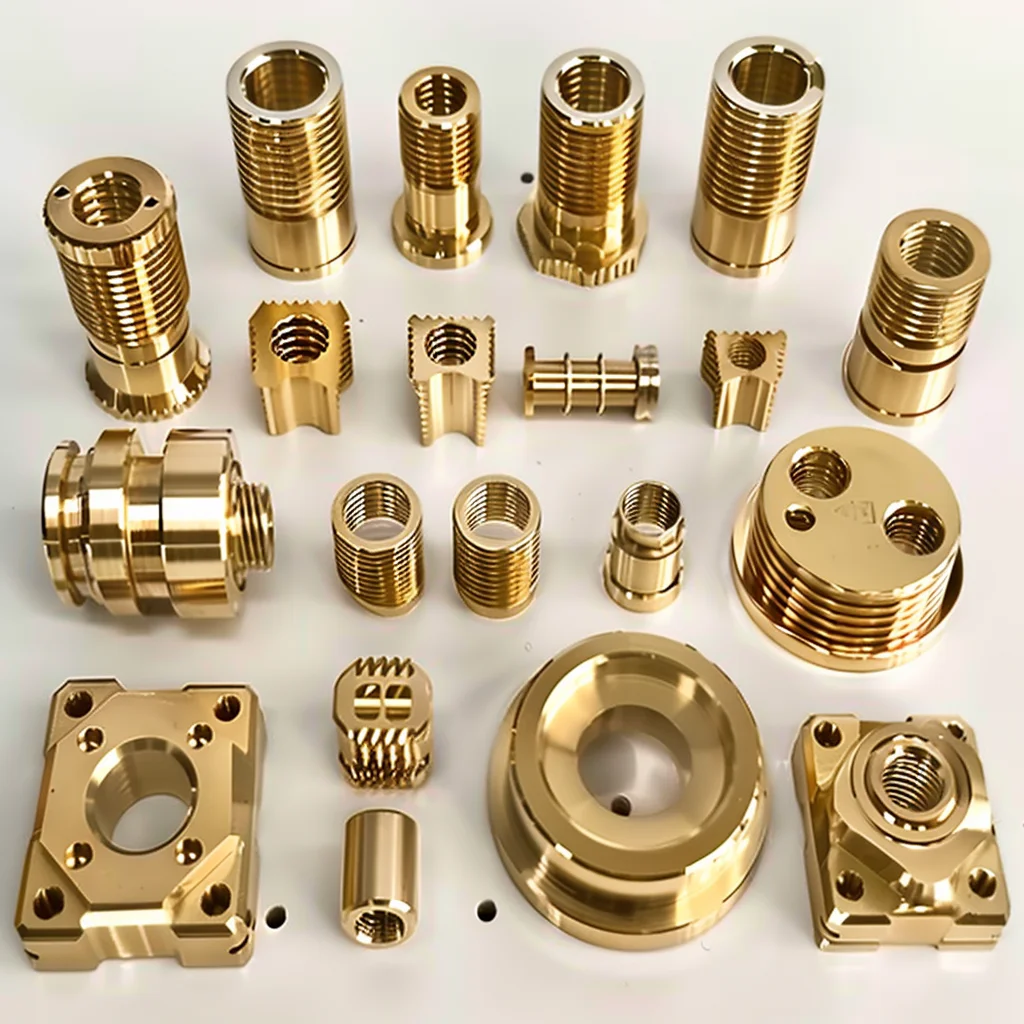 Custom Brass Copper Hardware CNC Machining Service High Precision Turning Milling Metal Fittings OEM ODM Custom By Drawing