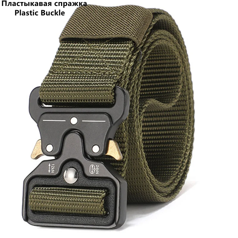 Herenriem Outdoor jachttactiekenriem Multifunctionele nylon riem met gesp Hoge kwaliteit Marine Corps canvas riem