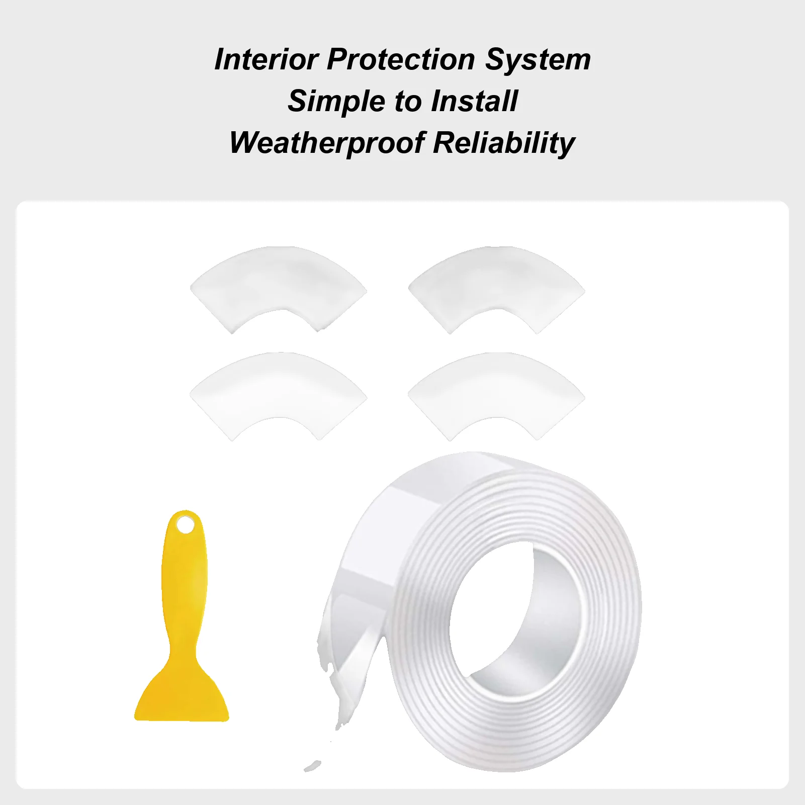 

Car Sunroof Sealing Tape Heavy Duty Rainproof Car Roof Tape Weather-Resistant Automotive Repair Strip For Cold Weather Winter