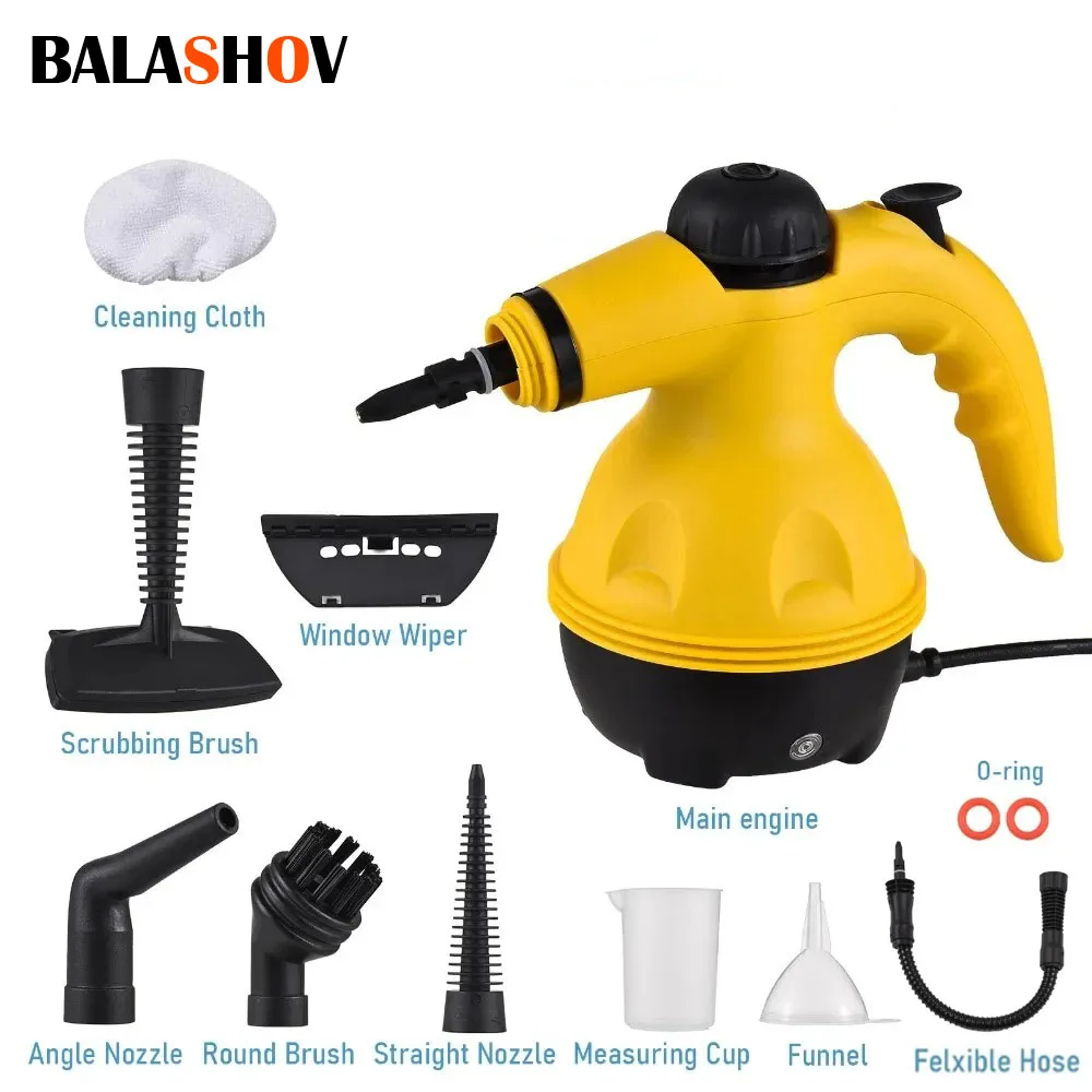 1000W Portable Steam Cleaner High Temperature Sterilization Pressure Jet Washer Machine for Home Car Kitchen Air Conditioner