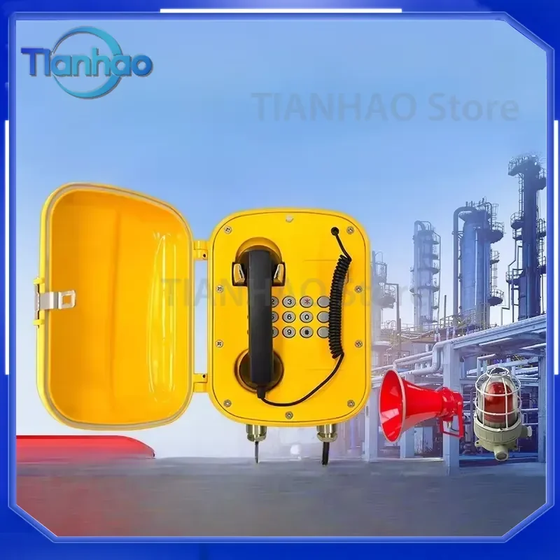 Industrial Grade Explosion-Proof Telephone for Sound Reinforcement Intercom System for Chemical Factory Mine Pipe Gallery