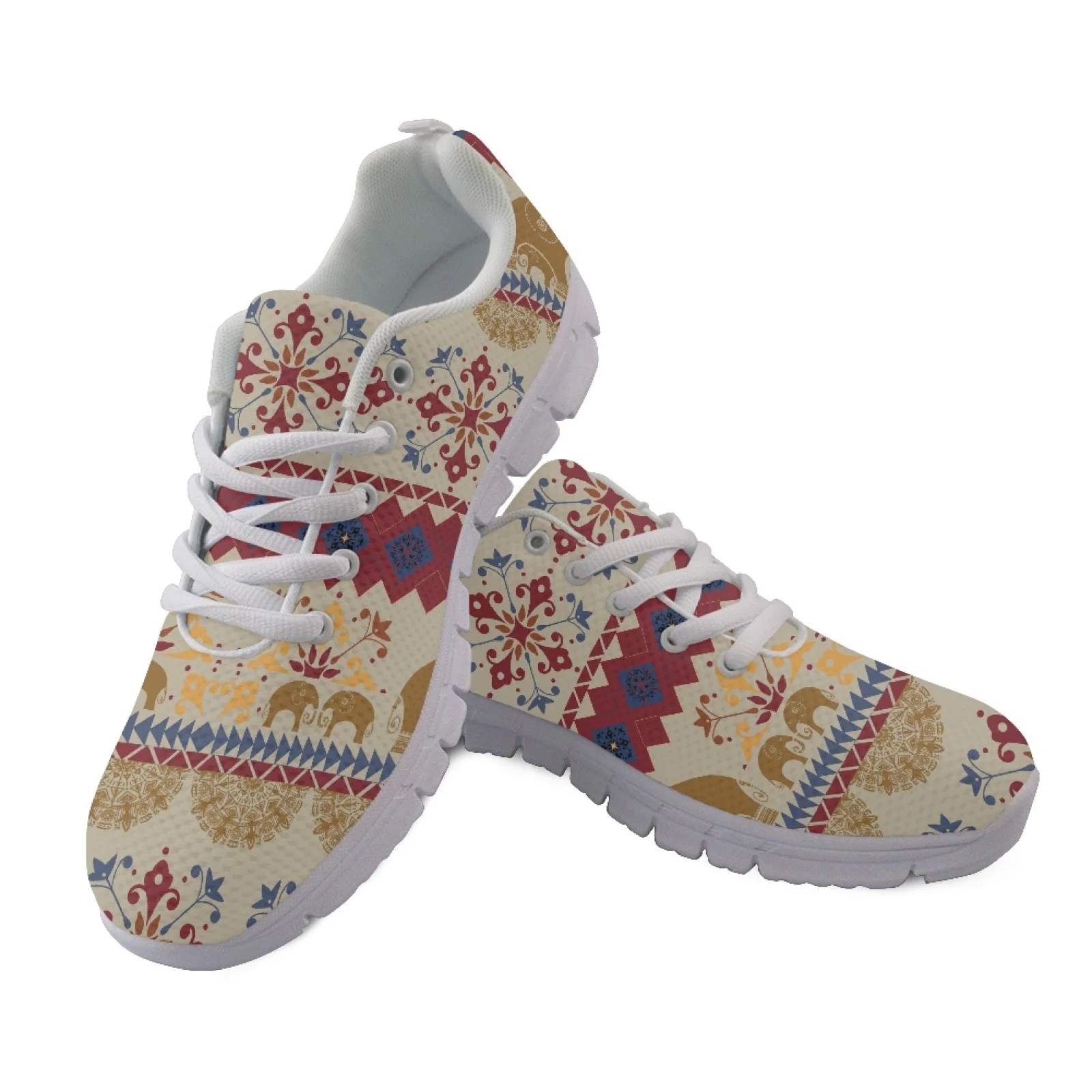 Coloranimal Elephant Mat Lightweight Running Sneakers Women Sneakers Running Tennis Shoes for Womens Ladies