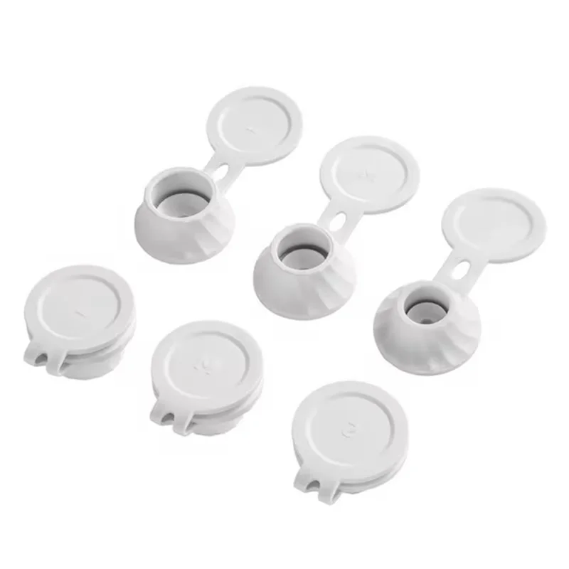 AB43-Певернутая крышка для бутылки Перевернутая бытовая бутылка Опорожная крышка 6 шт. Портативный набор крышек для бутылок без отходов Крышки для бутылок для шампуня