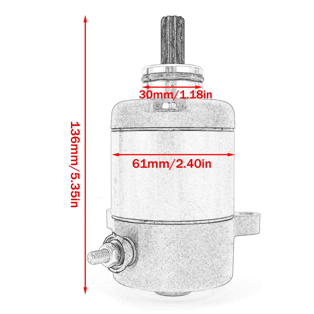 Electrical Engine Starter Motor For Honda ANF125 ANF125T Innova / MSX125 Grom Wave 125 31200-KPW-901 / ANF MSX 125