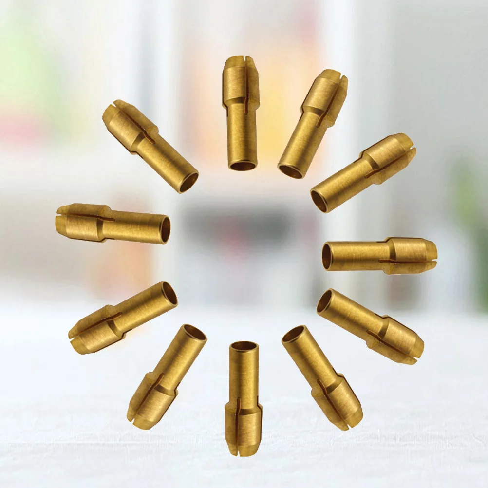 

11Pcs Rotary Tool Collet Set Brass 0.5-32mm Sizes Electric Grinder Drill Chuck for High Quality Clamping Rotary Tool Collet