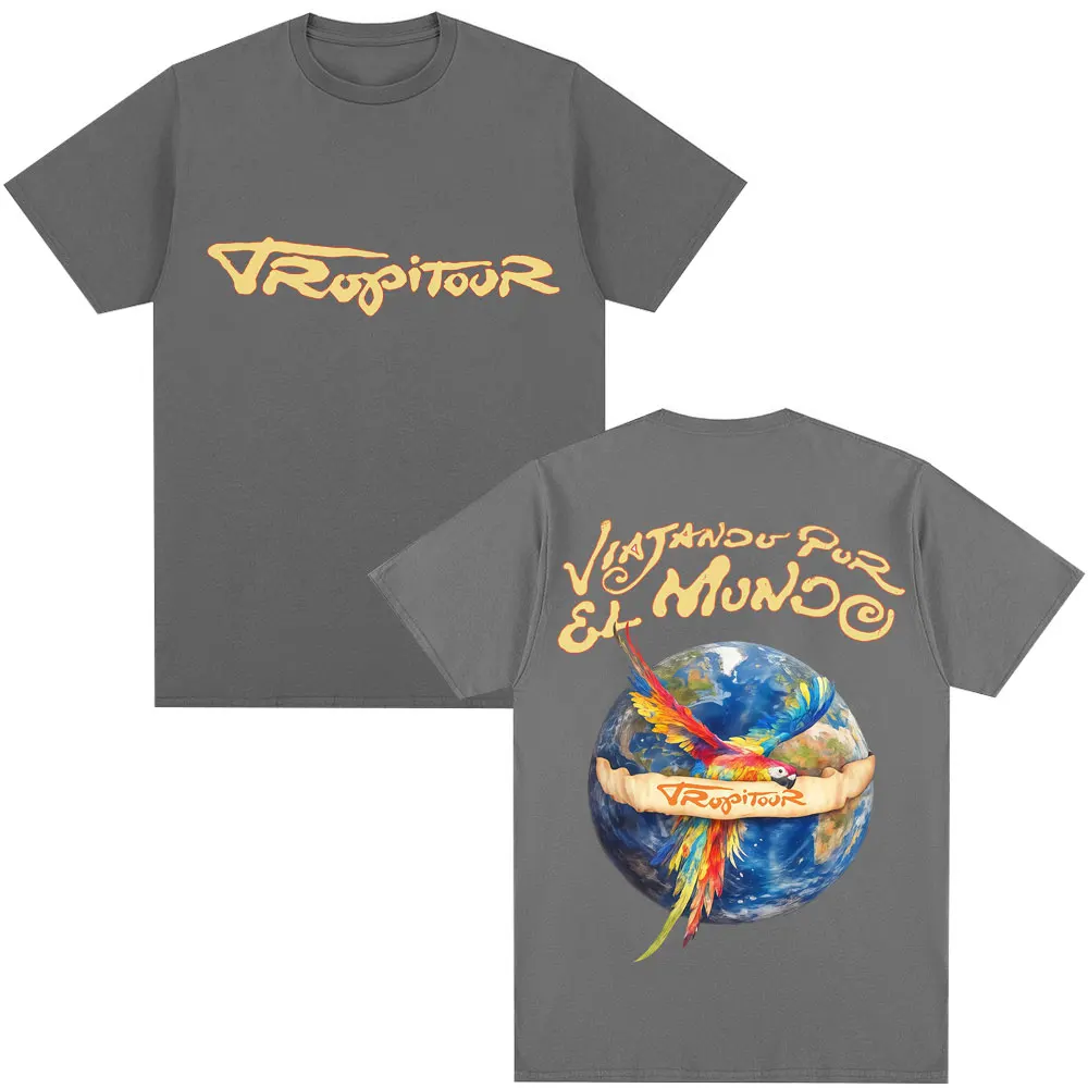 Karol G Tropicoqueta Tour Album 2026 T-Shirt für Männer und Frauen, Modische Ästhetische T-Shirts, Übergroße Lässige Baumwoll-T-Shirts, Streetwear – Detail 13