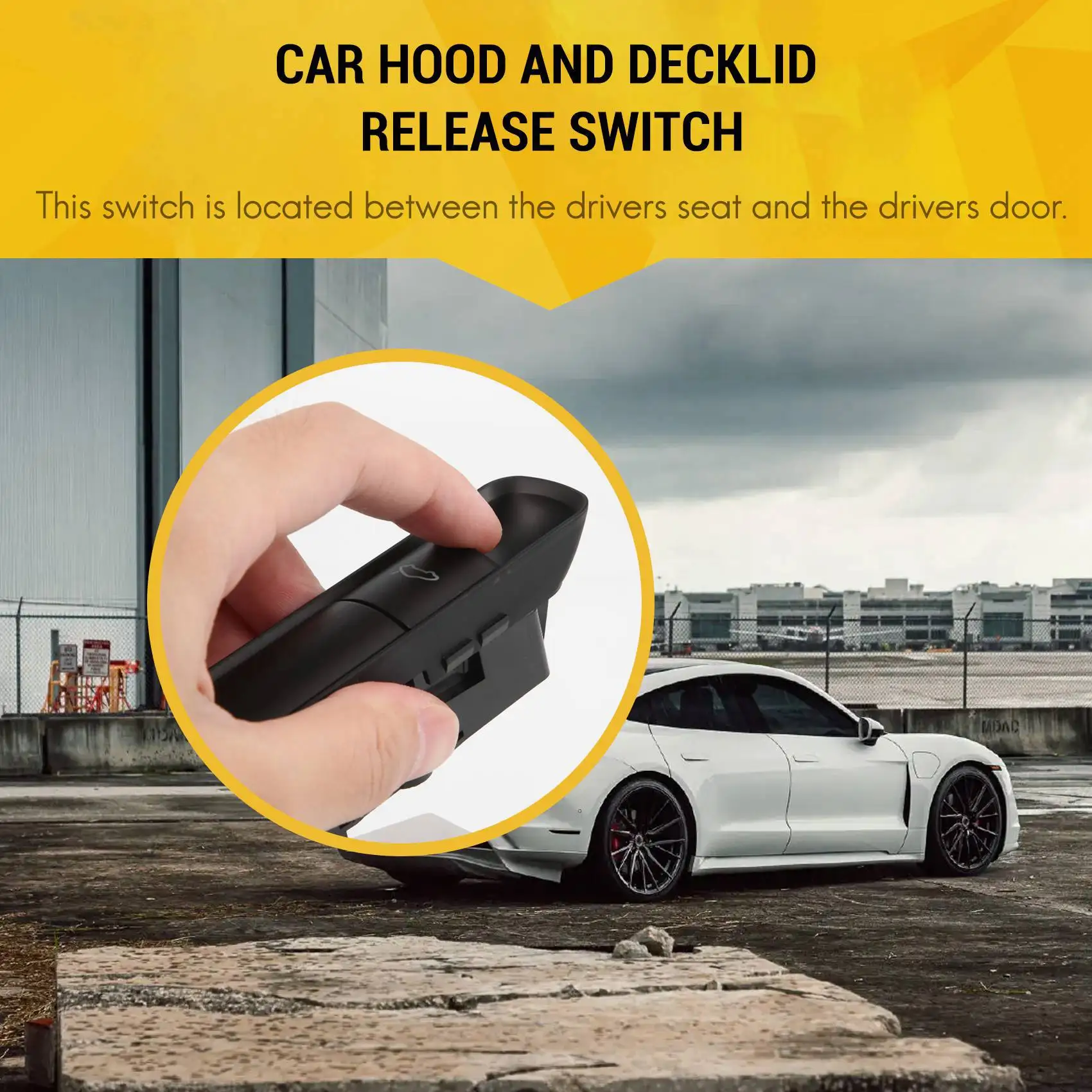 

Car Hood And Decklid Release Switch For- 911 987 997 For BOXSTER Cayman Carrera 99761310502A05-A61E