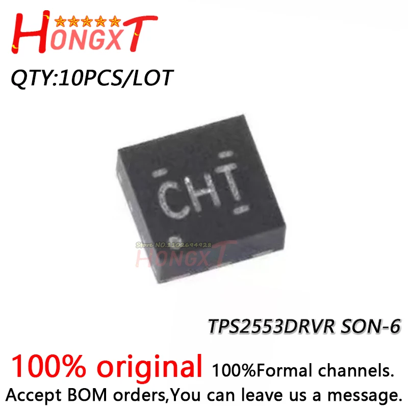 

10PCS 100% NEW TPS2553DRVR TPS2553 TPS2553DRV CHT SON-6.