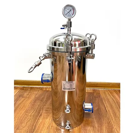 Stainless Steel 304/316 Single/Multi Cartridge Filter Housing 25 Micron 10 Inch 5-core Liquid Treatment Filter Housing