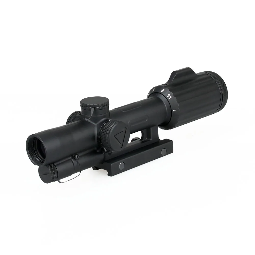 FFP Scope 1-6X24 Cross Concentric Rifle Hunting Riflescope Tactical Optical Sight Illuminated R&G Rifle Sniper Scope gs1-0340