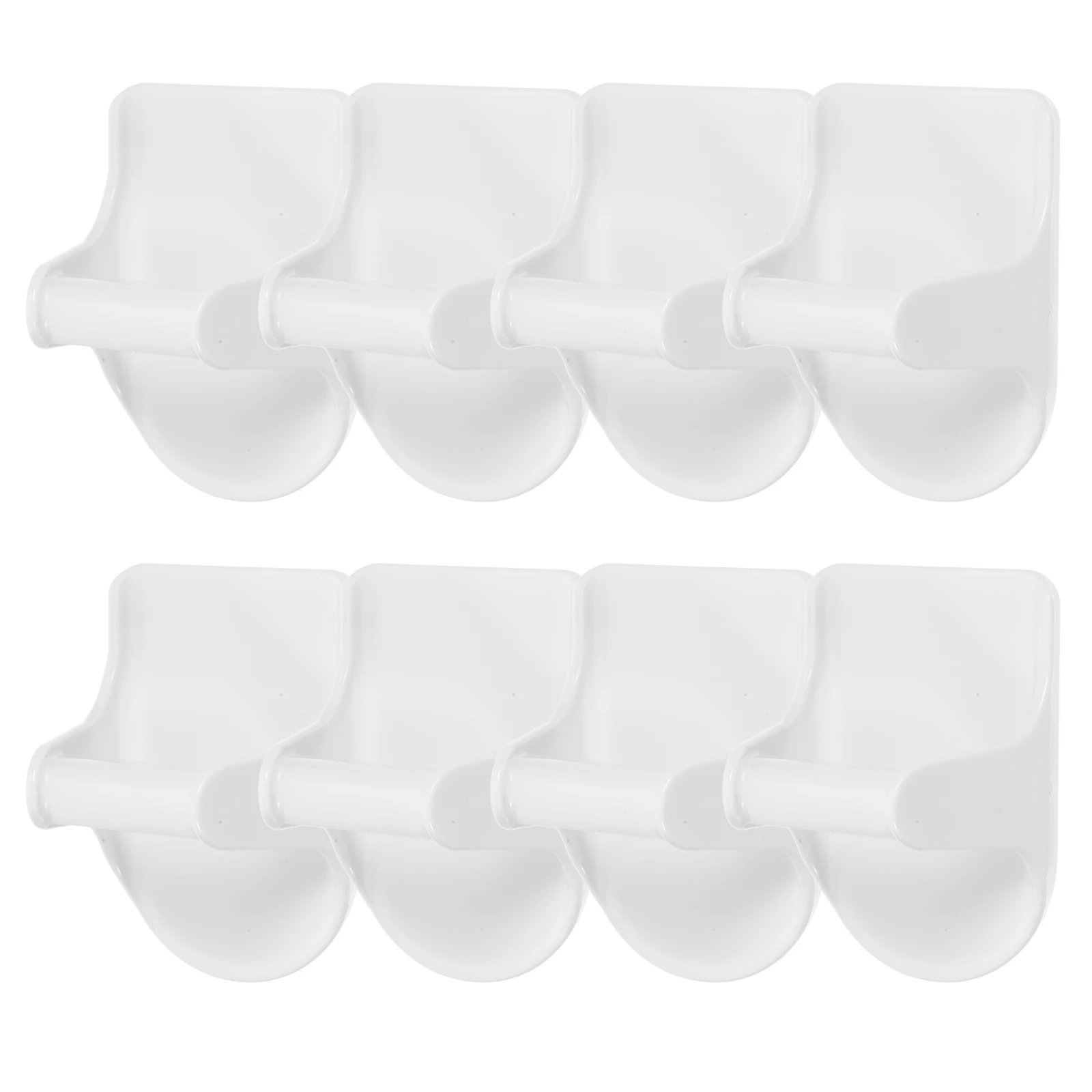 

8pcs Spray Bottle Holders Self Adhesive Wall Mount Hooks White Foam Tape Storage Kitchen Bathroom Garage Workshop ganizers Home