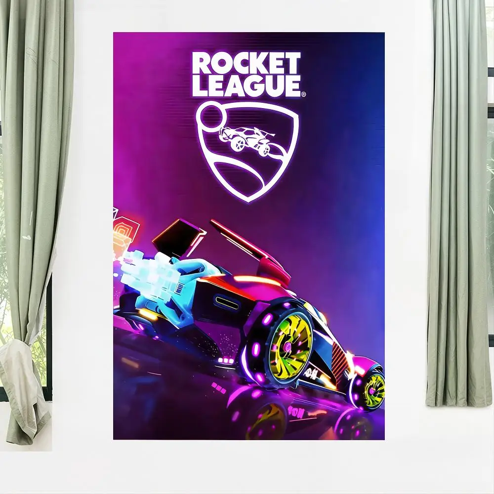 R-Rocket L-League Car Poster Poster Artistic Stylish Wall Art For Home Office Bathroom‌ Decor Living