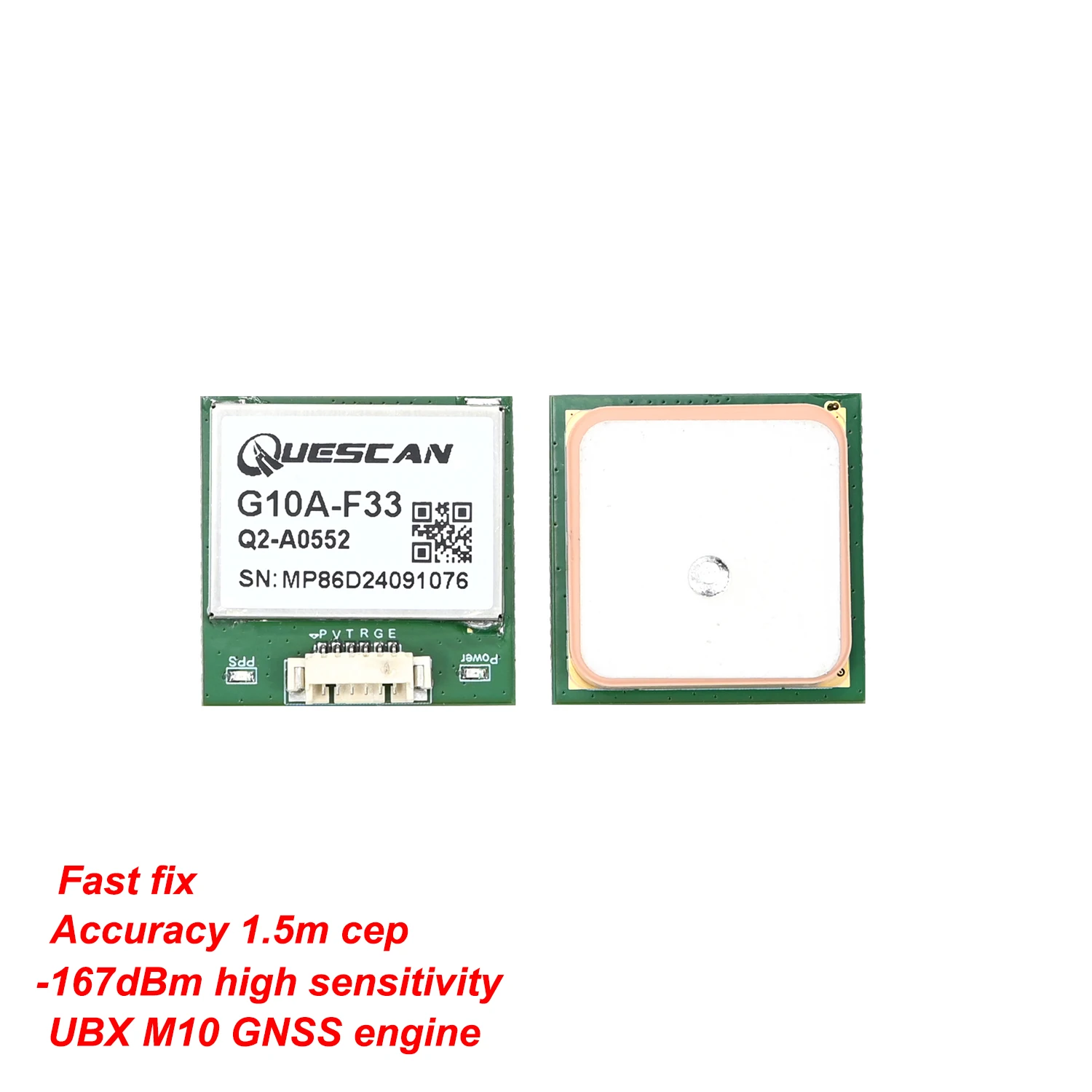 G10A-F33 20Hz GPS GNSS Module NMEA UBX Protocol GPS GLONASS Galileo Beidou Receiver