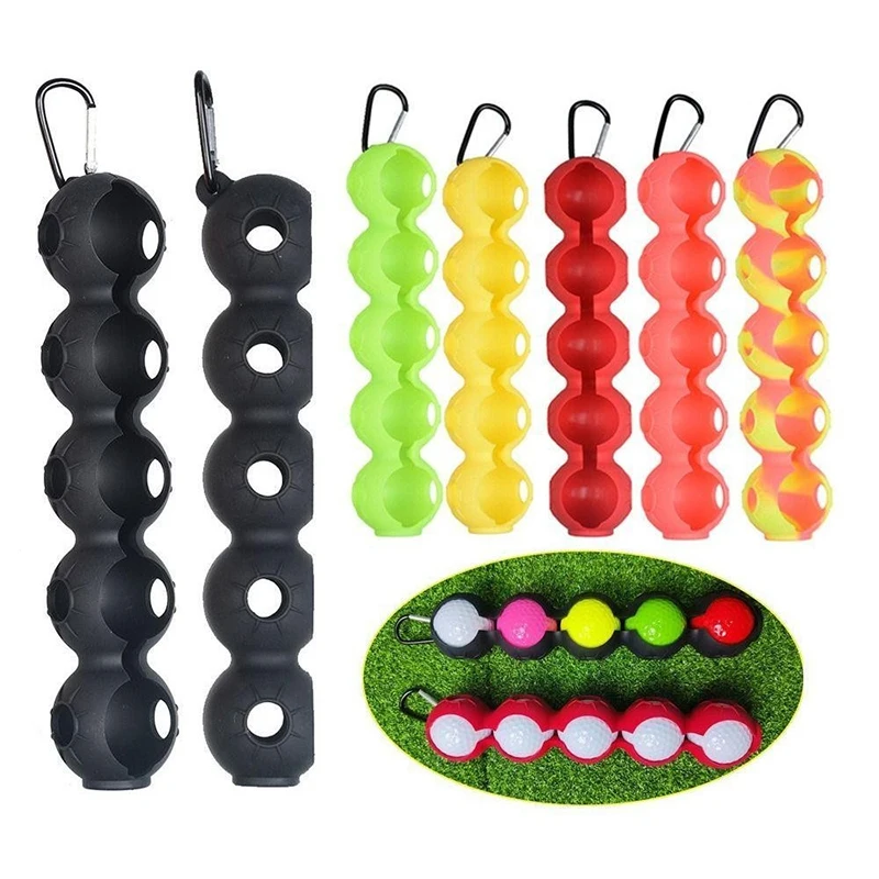 Golf Ball Organizer Golf Accessories Large Capacity Golf Ball Hanging Waist Ball Bag