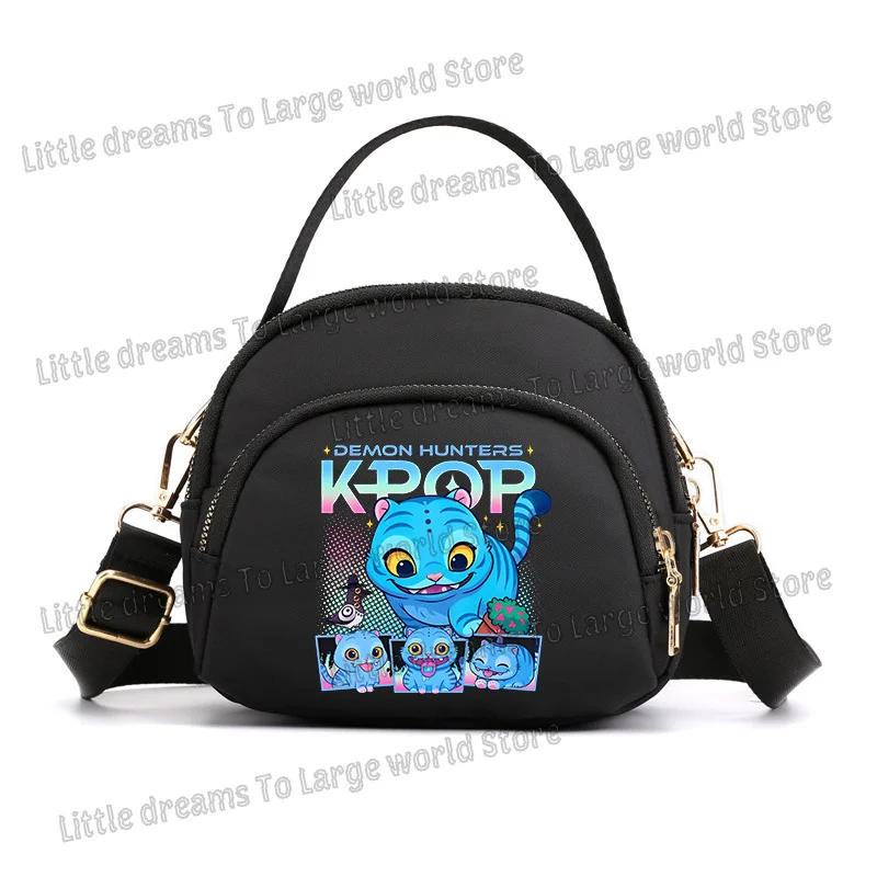 Bolso de hombro Demon Hunters Kpop, Mini bolsas de almacenamiento de pañuelos portátiles para teléfono de Anime para exteriores, bolso cruzado de moda para mujeres y niñas, regalo