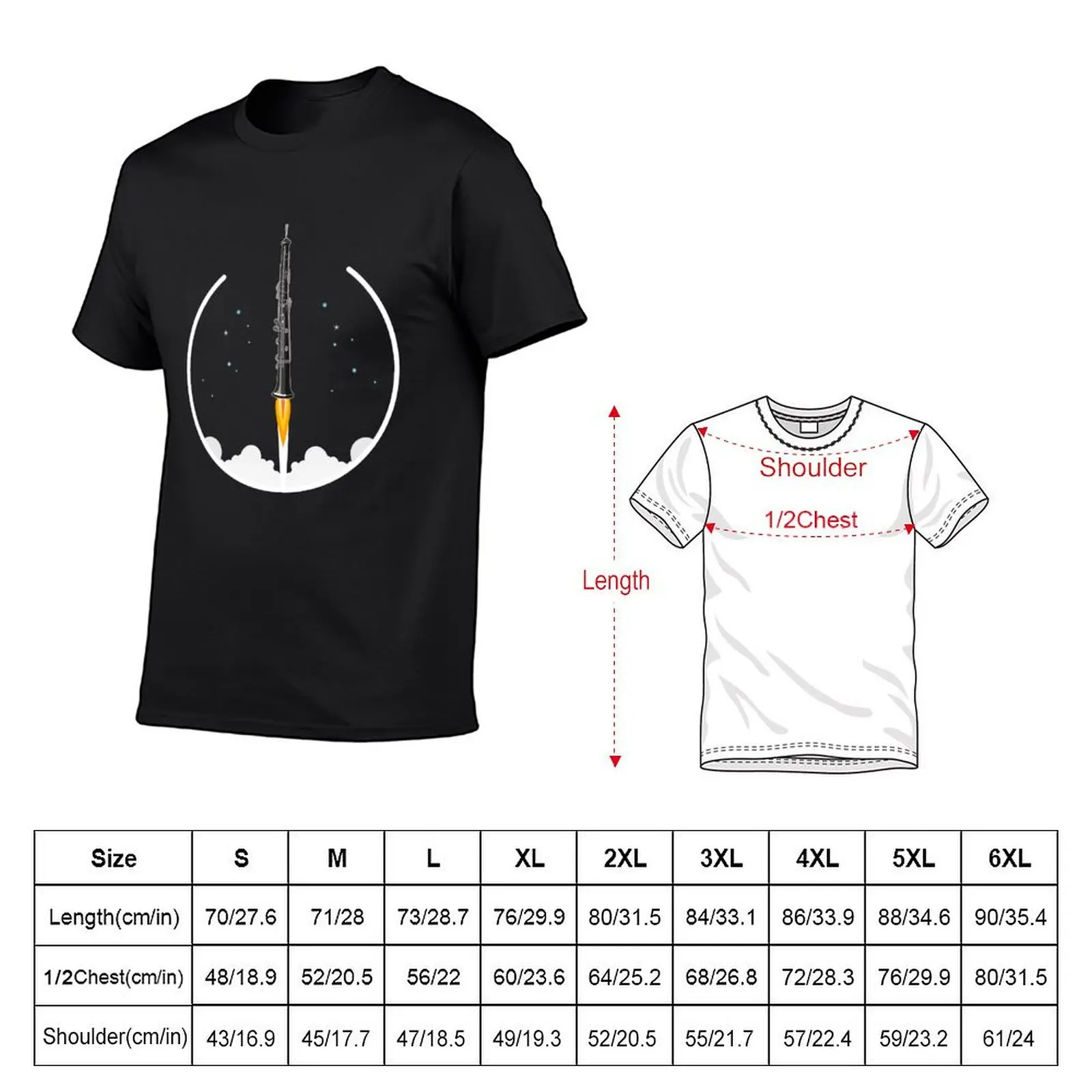 Oboe Rocket - funny oboe gift idea T-Shirt customizeds new edition sports fans blacks t shirts for men cotton