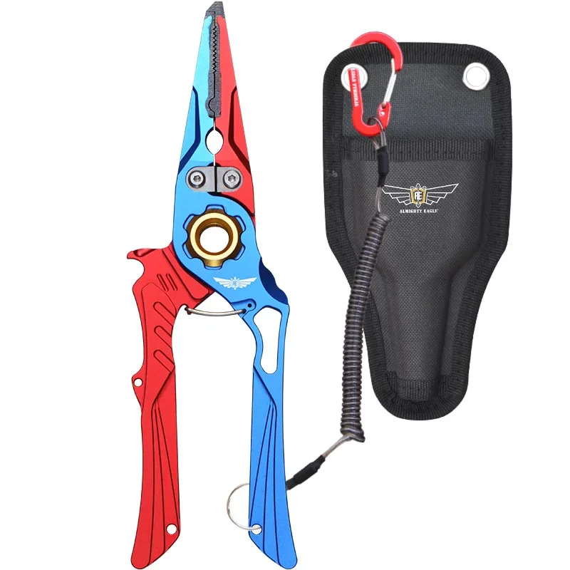 Fishing Accessories Aluminum alloy Fish Pliers Braid Cutters Multi Tool Line Scissors Fish Hook Remover