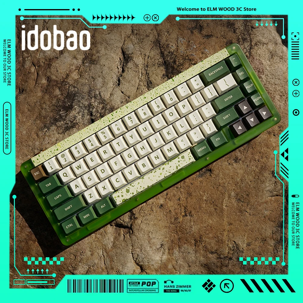 

Idobao ID67PLUS Mechanical Keyboard Three Mode Wireless Gaming Keyboard Customized Keyboard RGB Backlight Hotswap PC Accessories