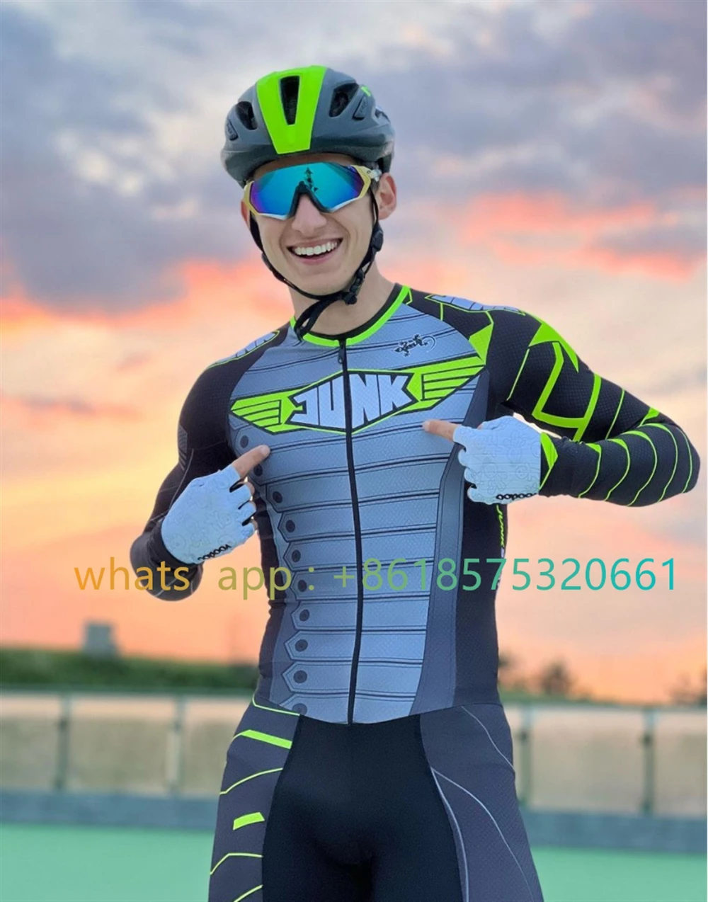 

Junk Wheels New Speed Inline Roller Skate Skinsuit Triathlon Racing Suit Short Sleeve Comfortable Fast Skating Clothing 2024LOVE