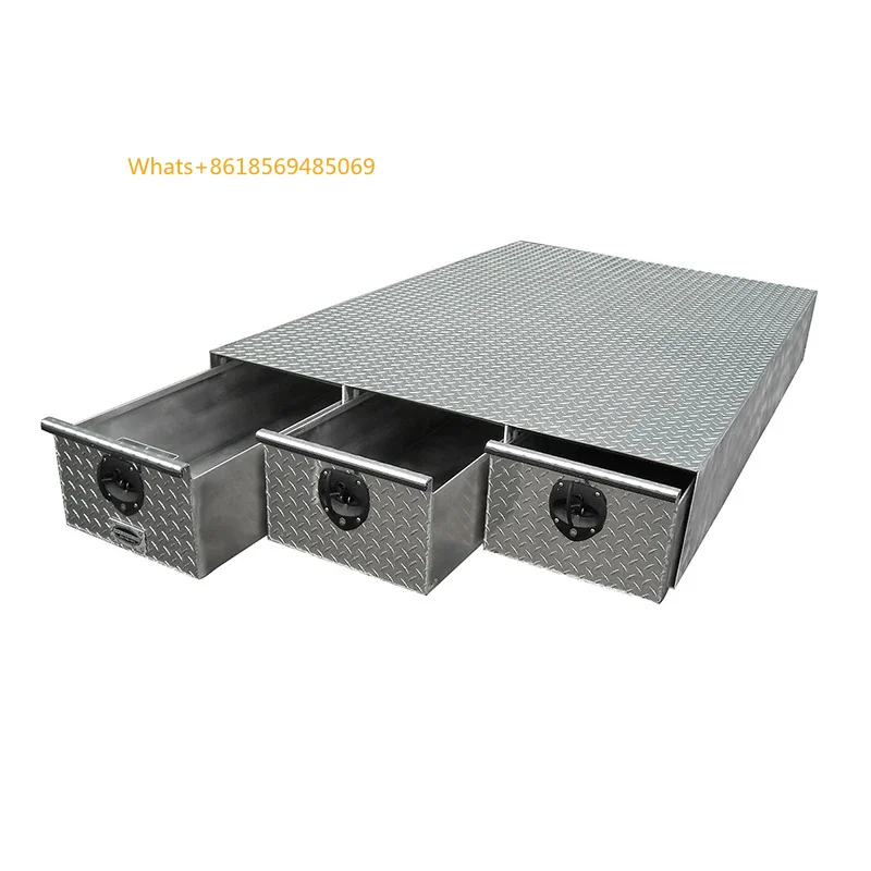 4x4 Off Road Pickup Truck Bed Drawer 3 Drawer Heavy Duty Cargo Storage System Truck Accessories
