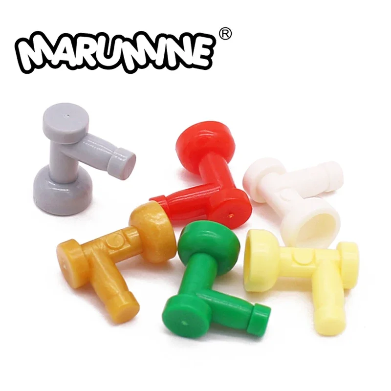 Marumine Building Blocks Parts Tap 1x1 Without Hole In Nozzle End Connecting Faucet 100PCS Compatible 4599 City Friend Brick