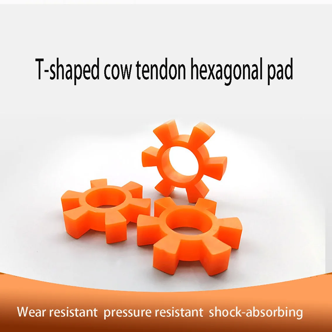 5PCS Cow Tendon T-shaped Hexagonal Elastic Ring Coupling Buffer Pad Plum Blossom Hexagonal Water Pump Wheel Washer