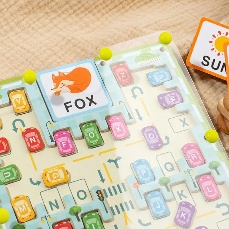 Magnetic Alphabet Maze Toddler Travel Sensory Play Game Educational Alphabet Learning Maze For Home Nursery Daycare Center
