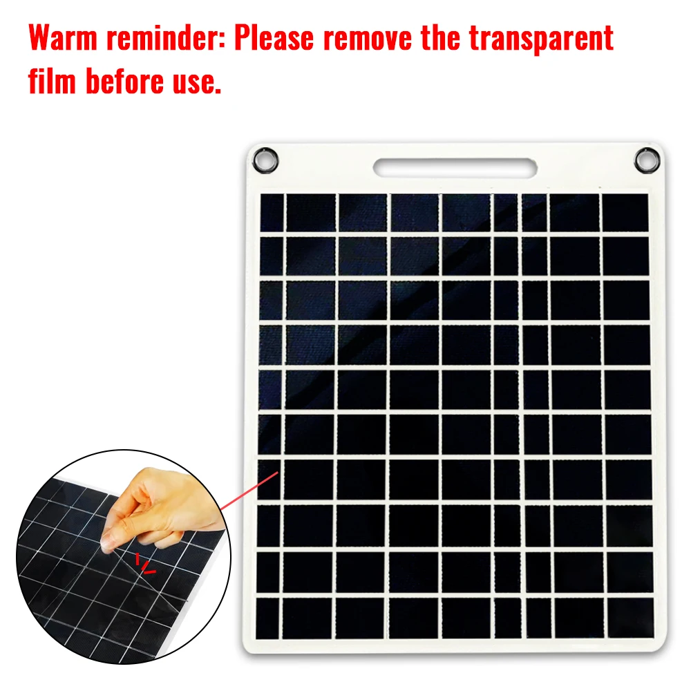 100W Solar Charger with Dual USB Ports, Waterproof & Portable Solar Panel for Outdoor Camping, Hiking, Emergency Devices image 5