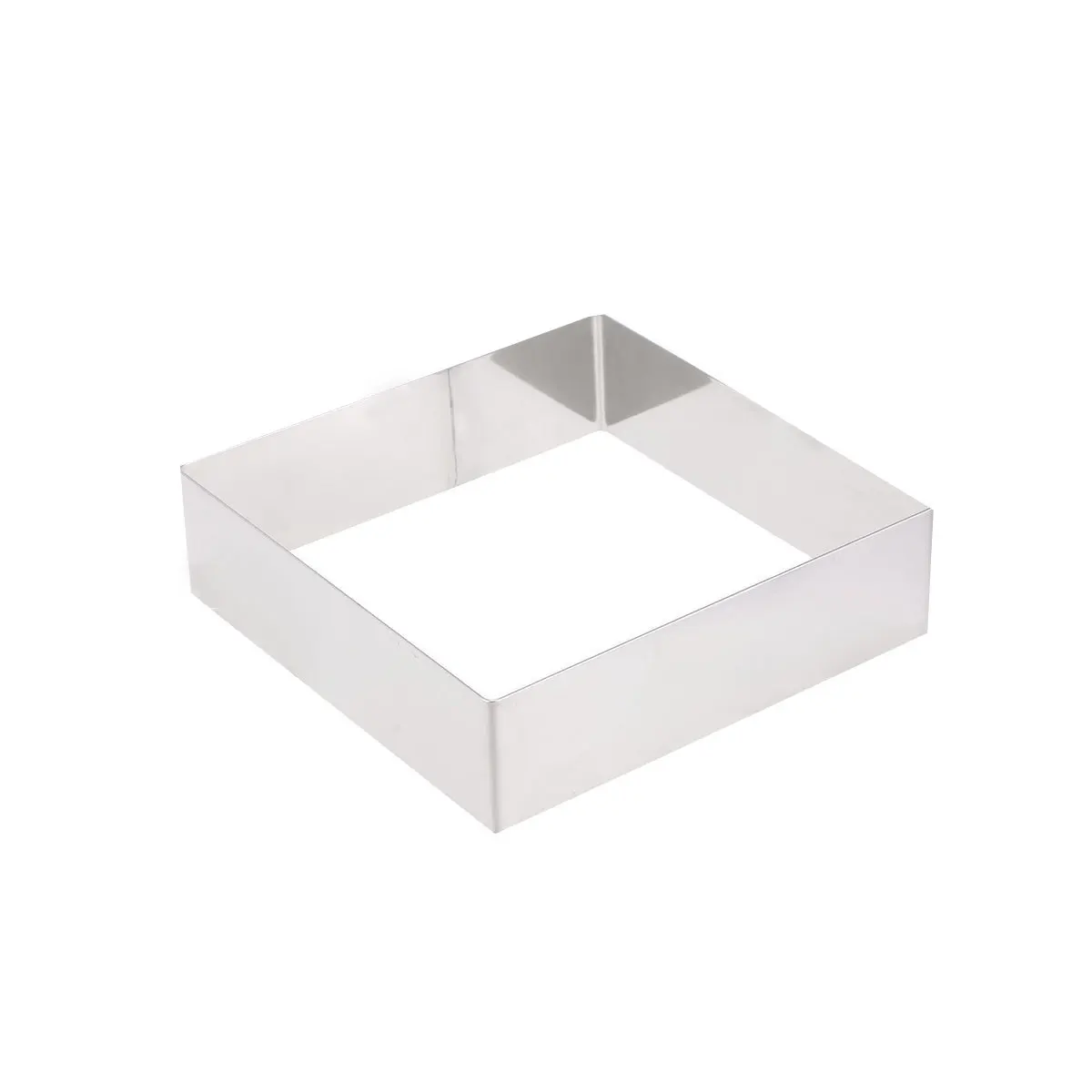 พิมพ์เค้กสแตนเลสขนาด 10 นิ้ว รูปวงรี สำหรับทำขนมหวาน มูส เครื่องมืออบขนม ทำอาหาร DIY ใช้ซ้ำได้ สีเงิน