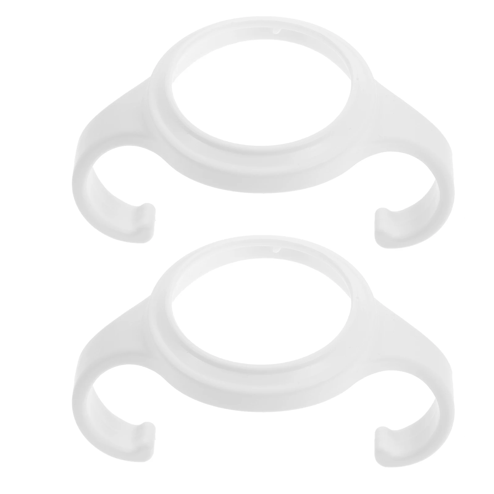 

2pcs Anti-Scald Handle for Baby Milk PP Feeding Bottle Accessories White Easy Install Ergonomic Durable TPE Nursing Bottle