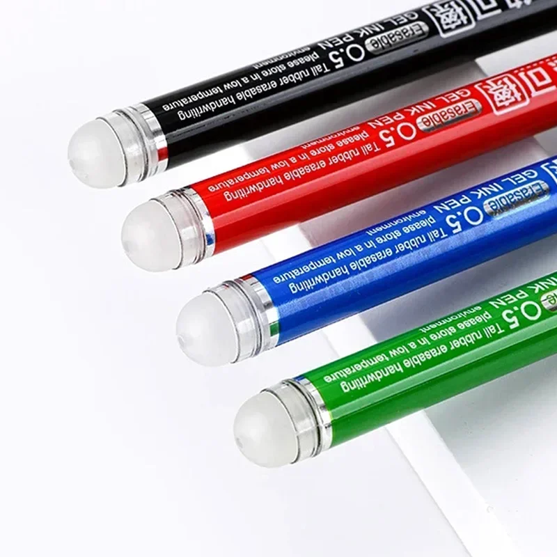 12 pz/set Penna Cancellabile Creativa di Grande Capacità 0.5mm Multi-colore Inchiostro Esame di Scrittura Penna Neutra Forniture di Cancelleria Per Ufficio Scolastico