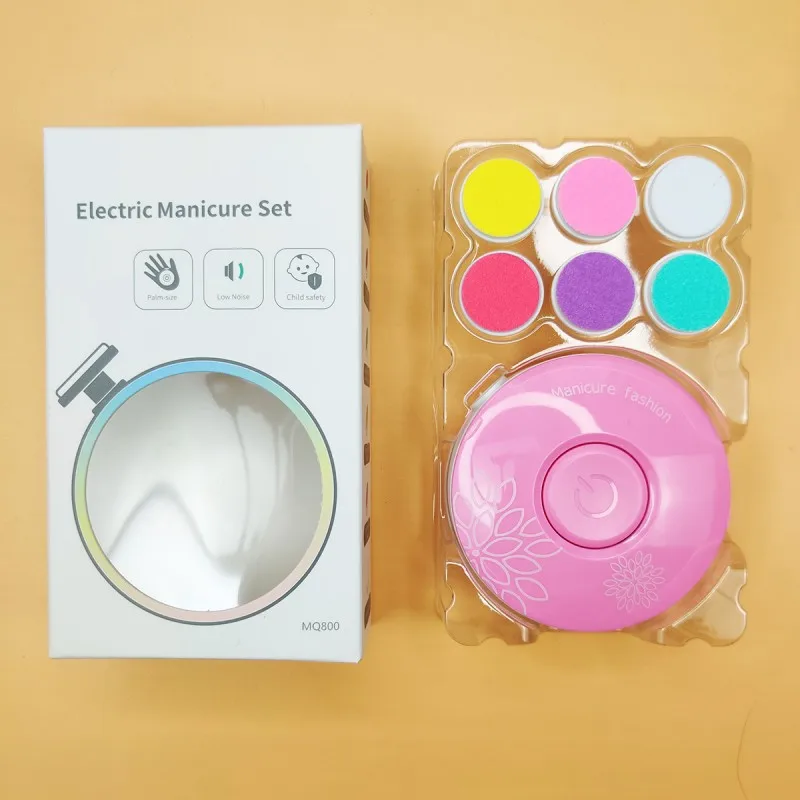 Kit de manucure électrique 6 pièces pour bébés, nouveau style, outil de soins pour bébés, Kit de manucure, boîte de coupe-ongles facile à couper