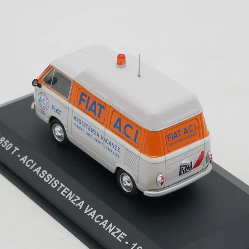 Ixo 1:43 FIAT 850 T ACI ASSISTENZA VACANZE 1965 รถ Diecas รุ่นโลหะของเล่นรถ