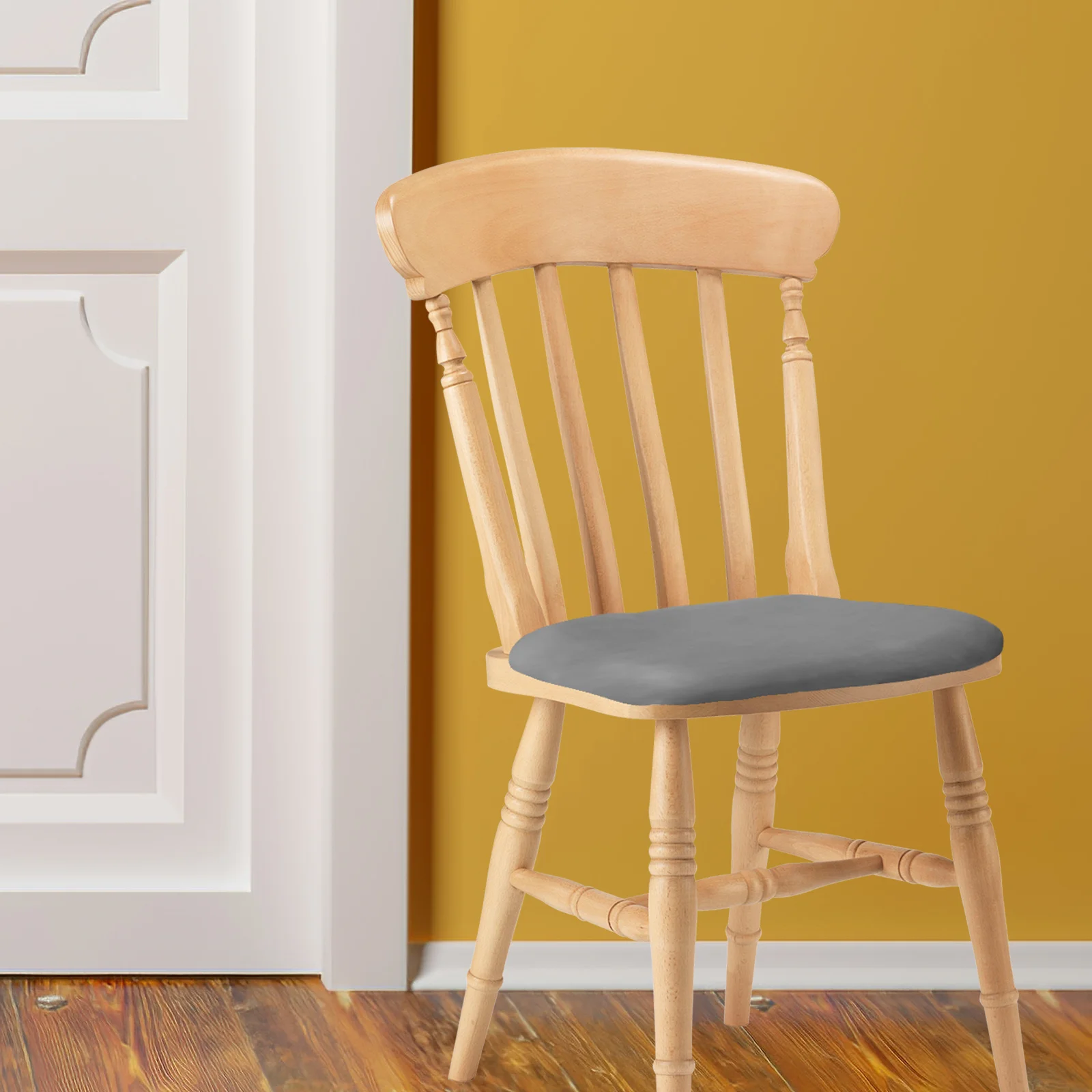 

Waterproof Stretch Milk Silk Chair Protector Cover for Home Office Removable Seat Cushion Slipcover Dining Desk Chairs