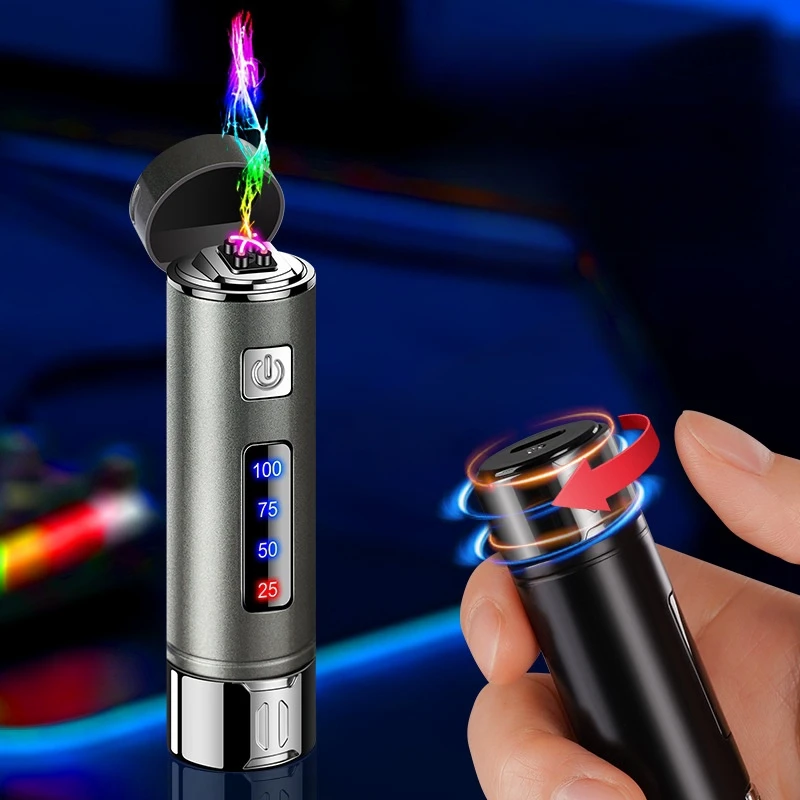 New Arc Lighter Decompression New Unique Energy Column Cigarette Lighter Outdoor Portable Charging Ignition Tool