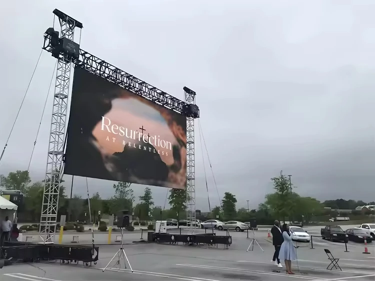 P2.604 Outdoor Indoor Rental LED Display High Brightness High Refresh Full Color LED Video Wall For Concert Stage Background
