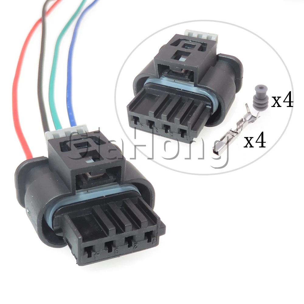 

1 Set 4 Ways AC Assembly Auto Parts 805-122-541 Car Sealed Socket For BMW Automobile Exhaust Electronic Valve Wire Cable Plug