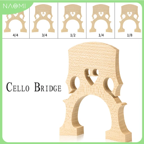 Imagen 1 del producto Puente para violonchelo de Arce, accesorio para practicar, 4/4, 3/4, 1/2, 1/4, 1/8