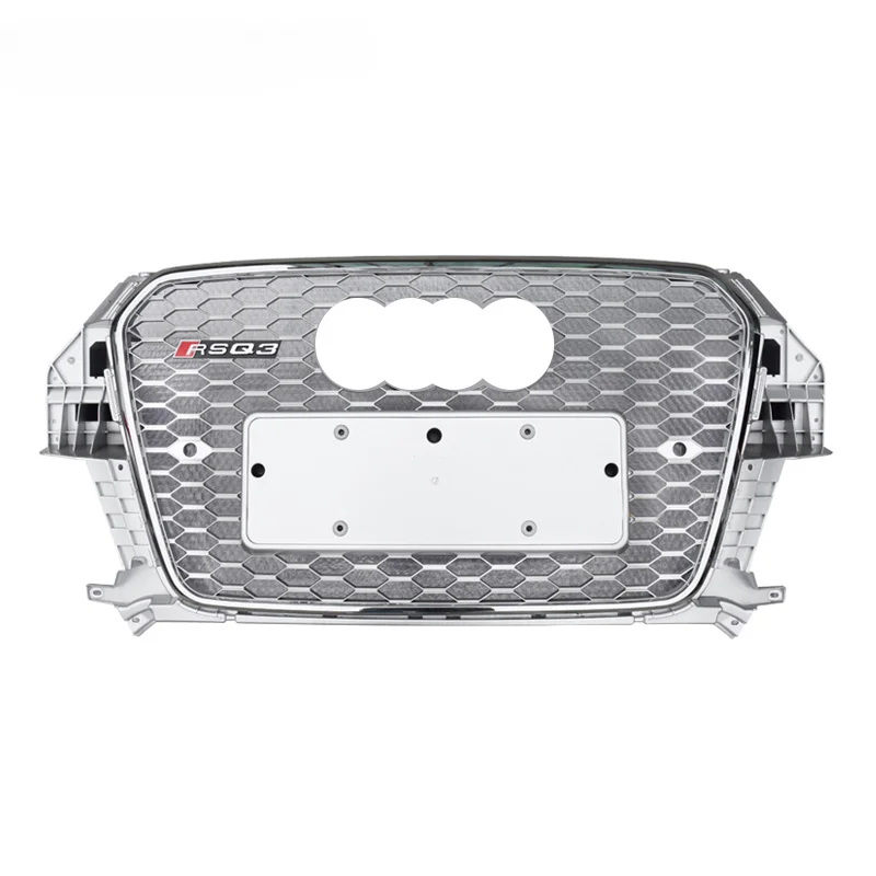 ABS material RSQ3 style front car honeycomb  grille for Audi Q3 /SQ3  car accessories high quality upgrade grill 2013 2014 2015