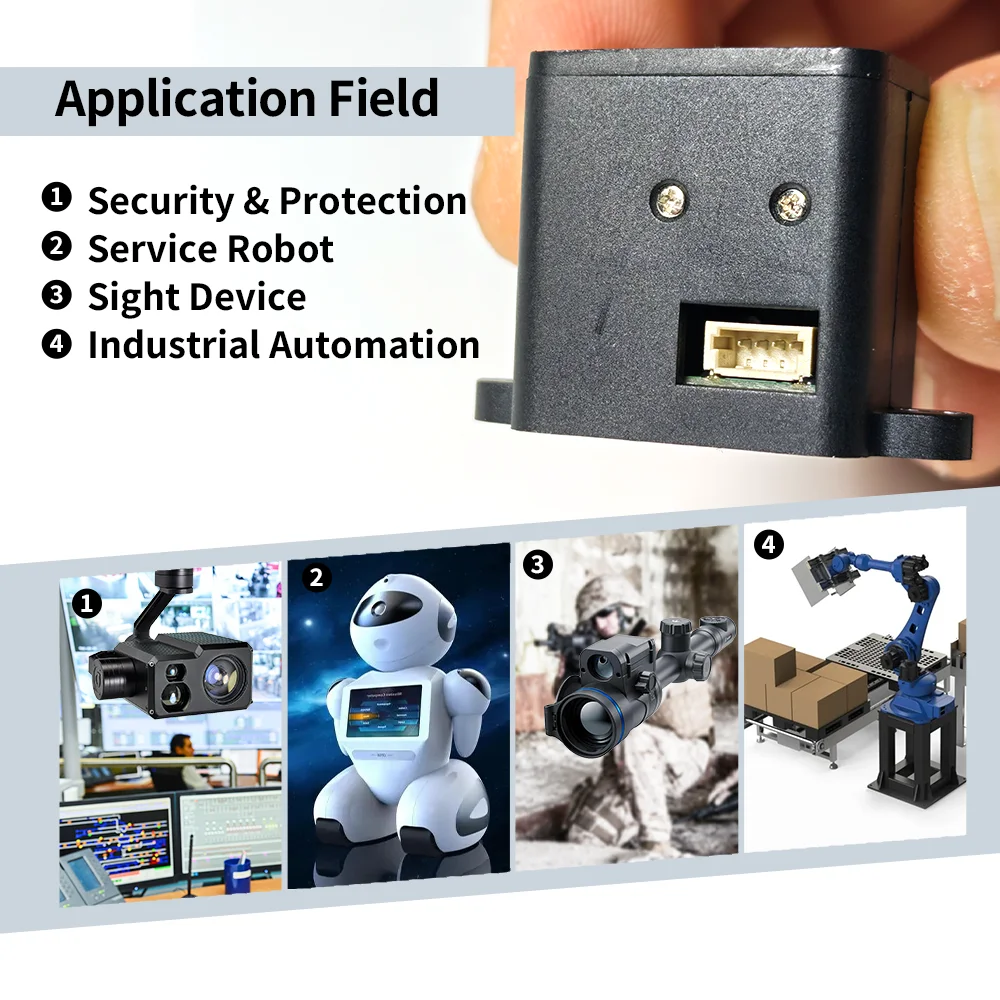 Industrial TTL Interface Laser Range Sensor 30m 100Hz 7g Miniature High Accuracy Temperature Insensitive IP67 OEM