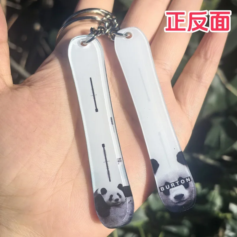 Creative Acrylic Snowboard Keychain Pendant