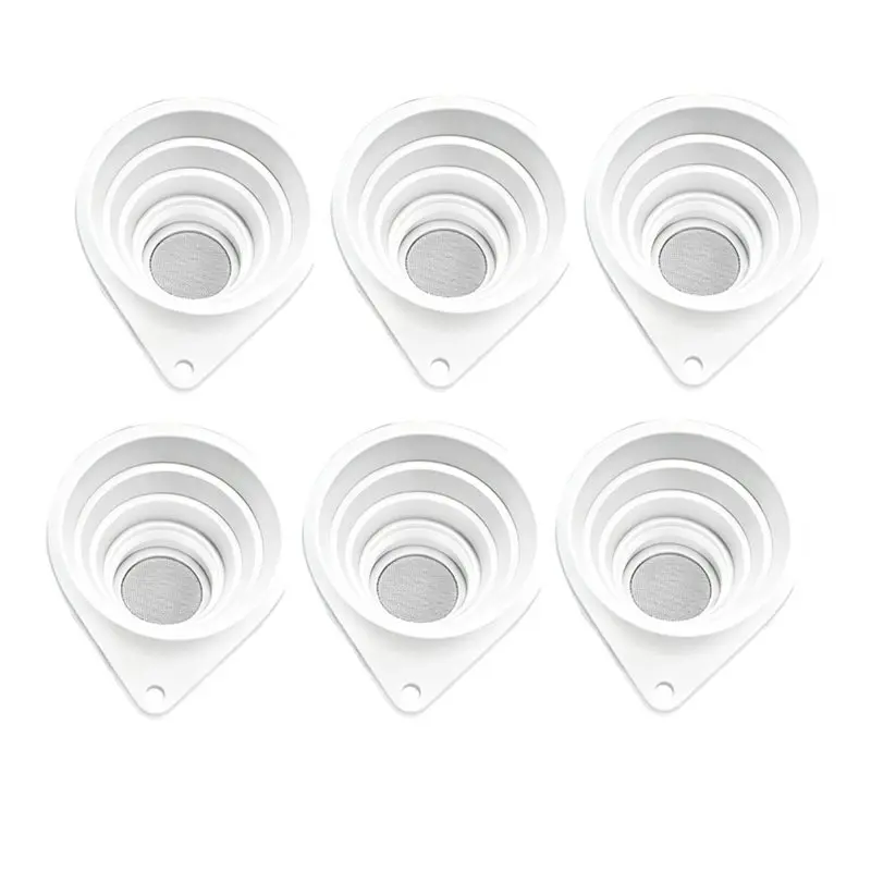 PORK-6 PCS Stone Strainer - Foldable & Reusable Pee Funnel, For Men + Women Complete Stone Collection Set,