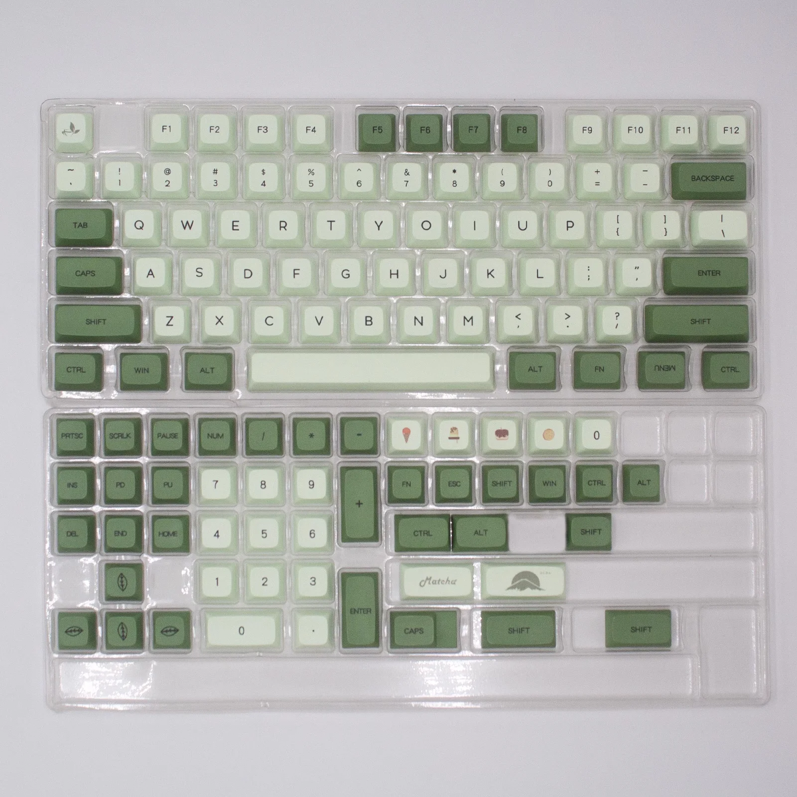 Matcha Green Japanese Korean Russian Thailand Keycaps For MX Switch Mechanical keyboard XDA Profile Dye Sublimation PBT Keycap